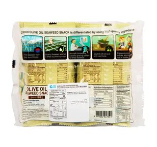 Ofood Olive Oil Seaweed Snack 2 4 G
