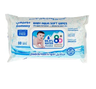 Mom Easy Baby Aqua Soft Wipes 80pcs 21