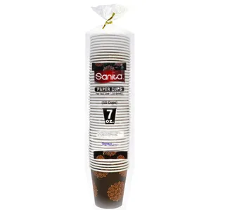 Sanita Paper Cup Without Handle 7oz 50pcs