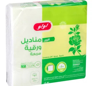 لولو مناديل ورقية مربعة 25 قطعة
