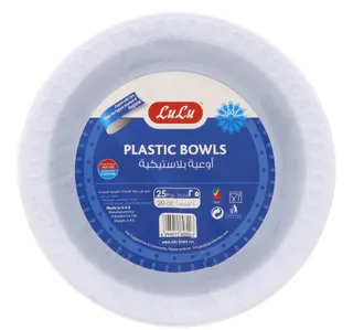 Lulu Plastic Bowls 20 Oz 25 Pcs