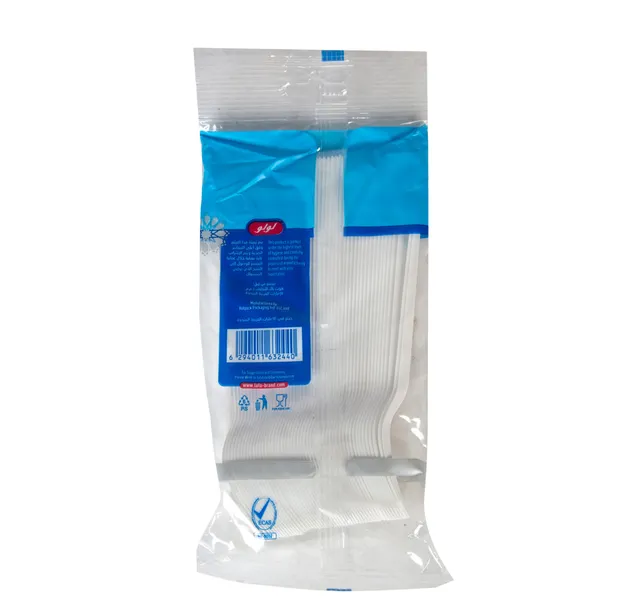 Lulu Plastic Fork White 50pcs