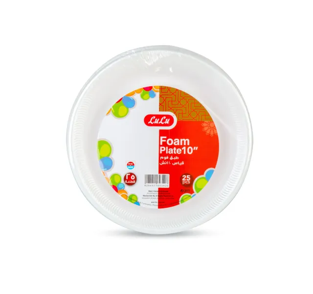 LuLu Foam Plate 10inch 25 pcs