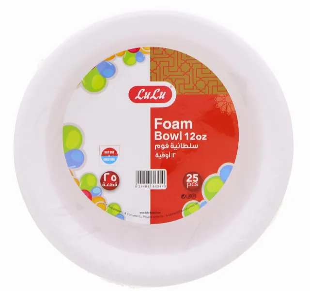 Lulu Foam Bowl 12oz 25 Pcs