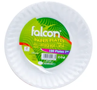 Falcon Paper Plates 7in 100pcs