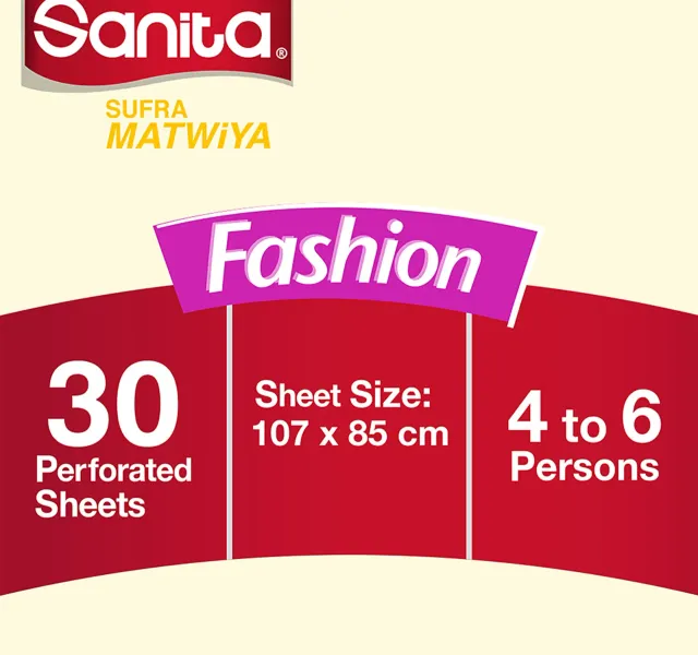 Sanita Sufra Matwiya Fashion Table Covers Size 107 85cm 30 Pcs