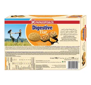 Papadopoulos Digestive Bar With Orange Pieces & Dark Chocolate 28 g 4+1