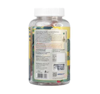 Qaadu Kids Calcium Vitamin D Gummies Mango Strawberry Flavor For Healthy