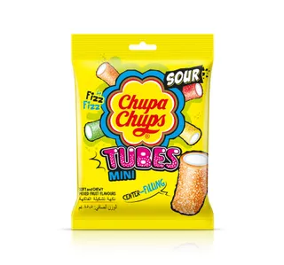 Chupa Chups Mini Sour Tube Mix Fruit Jellies 242 G