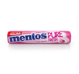Mentos Pure Fresh Sugar Free Bubble Fresh Flavour Chewing Gum 9 Pcs 1575 G