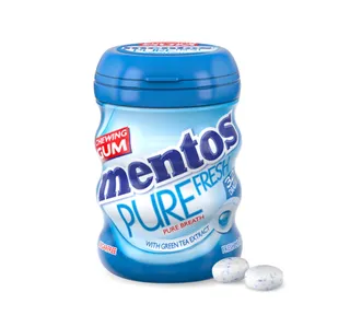 Mentos Pure Fresh Sugar Free Fresh Mint Flavour Chewing Gum 32 Pcs 56 G
