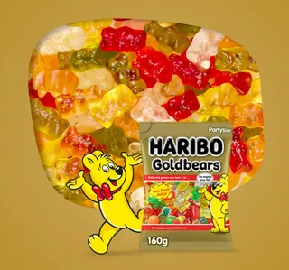 Haribo Goldbears Fruit Flavour Jelly Candy 160 G