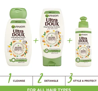 Garnier Ultra Doux Nurturing Almond Milk Shampoo 400 Ml