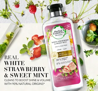 Herbal Essences Bio Renew Clean White Strawberry Sweet Mint Shampoo 400 Ml