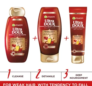 Garnier Ultra Doux Almond & Castor Shampoo 400 ml