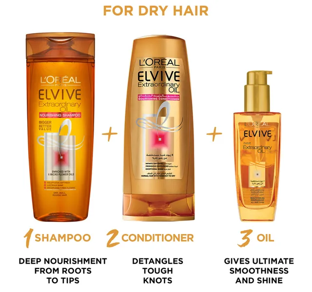 Loreal Paris Elvive Extraordinary Oil Nourishing Shampoo 400 Ml