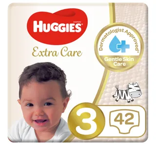 Huggies Extra Care Baby Diapers Size 3 49 Kg Value Pack 42 Pcs