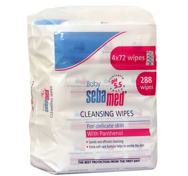 Sebamed Baby Cleansing Wipes 4 72 Pcs