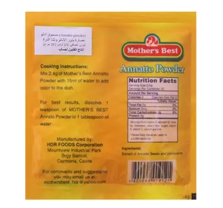 Mothers Best Annatto Powder 10 G