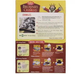 White King Brownies And Crinkles Mix 500 g