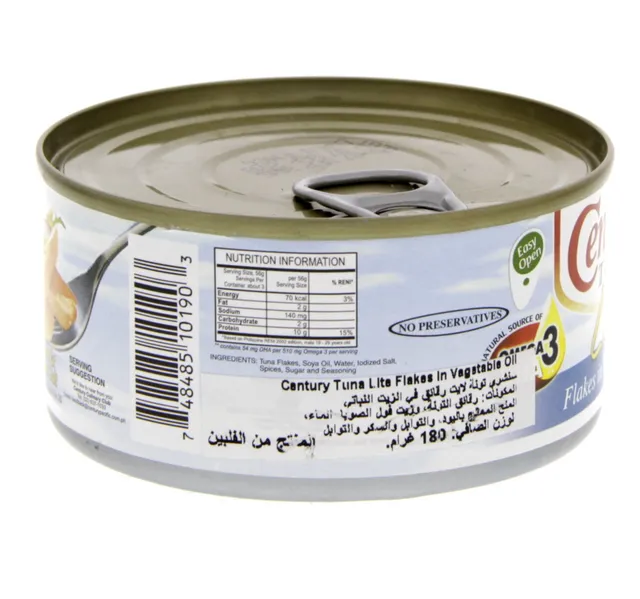 Century Tuna Lite Flakes In Veg Oil 180 g
