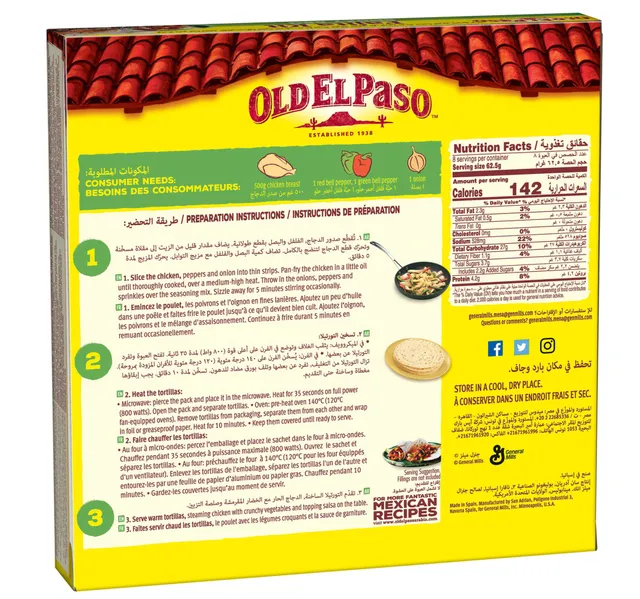 Old El Paso Smoky Bbq Fajita Kit 500 G