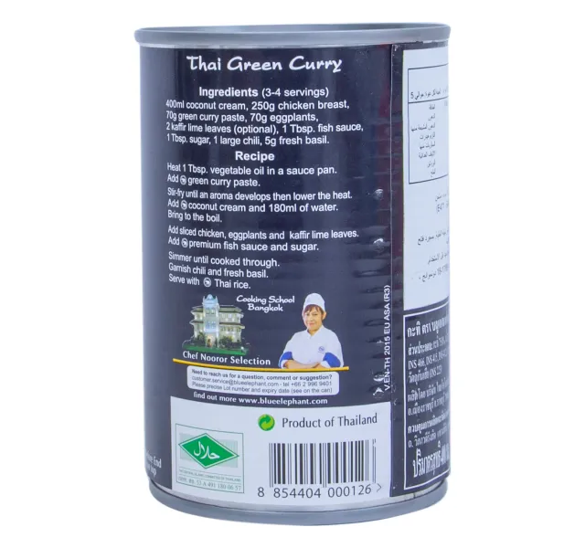Blue Elephant Thai Coconut Cream 400 Ml