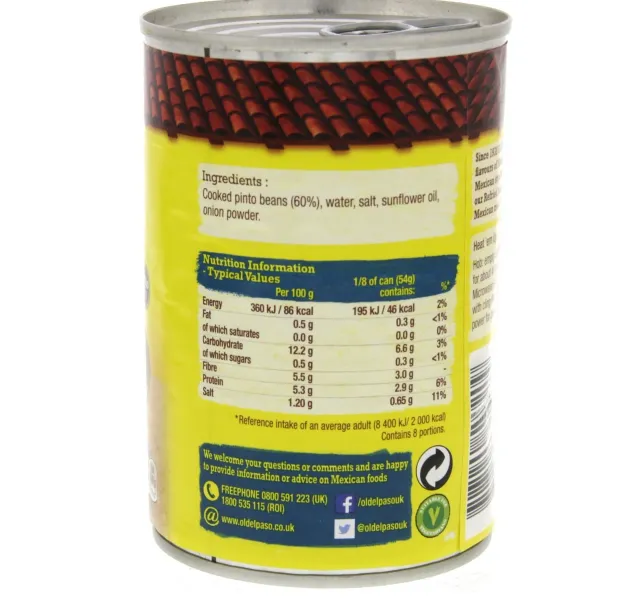Old El Paso Refried Beans 435 G