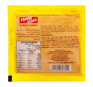 Mama Sitas Annatto Achuete Powder 10 G