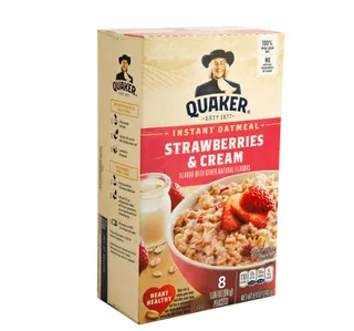 Quaker Strawberries Cream Instant Oatmeal 240 G