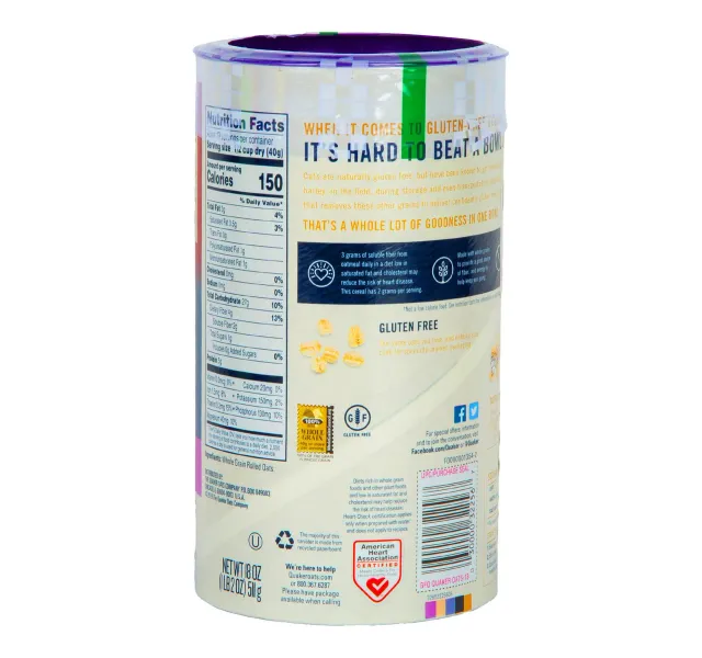 Quaker Gluten Free Quick 1minute Oats 511 G