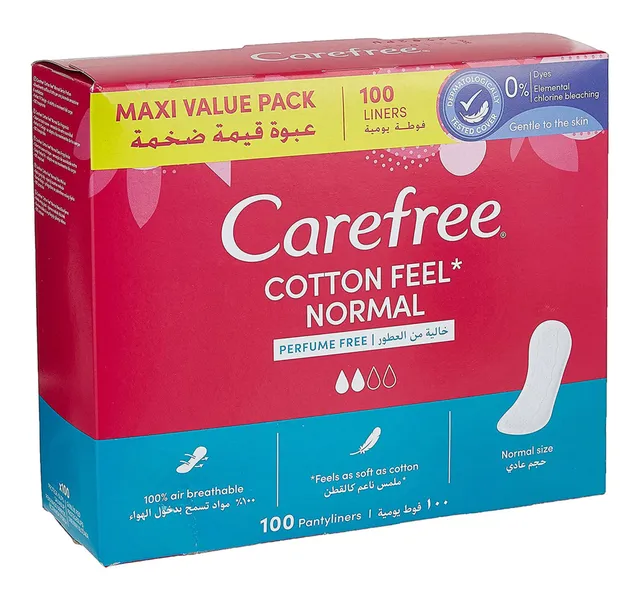 Carefree Cotton Feel Normal Pantyliners