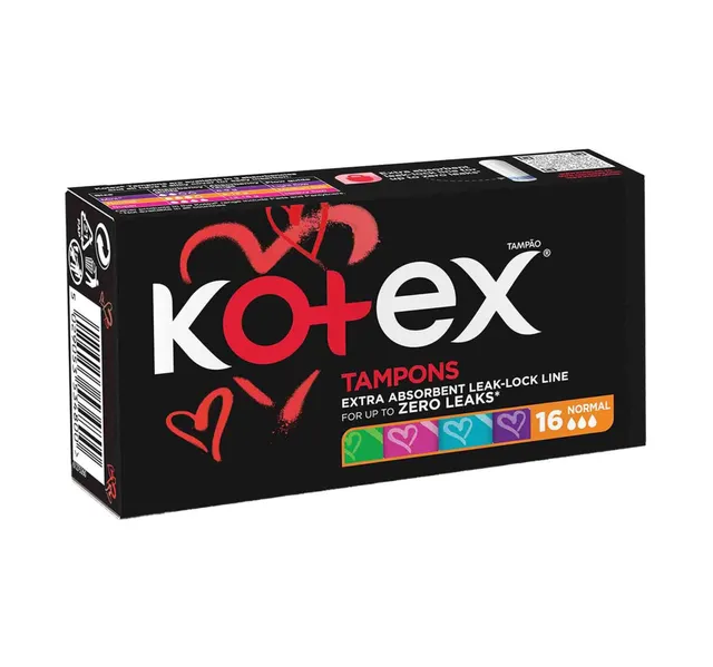 Kotex Tampons Silky Cover Size Normal 16 pcs