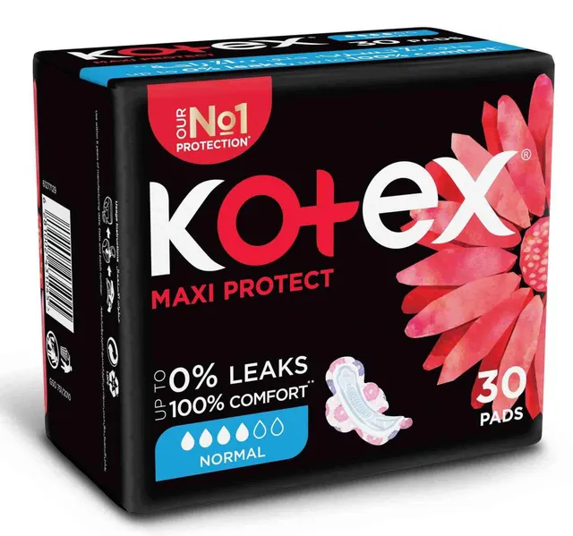 Kotex Maxi Pads Normal With Wings 30pcs