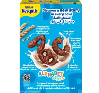 Nesquik Chocolate Alphabets Breakfast Cereal 325 G