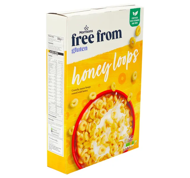 Morrisons Free From Gluten Honey Loops 300 G
