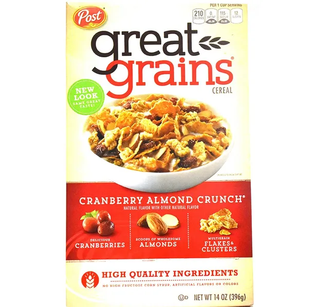 Post Great Grains Cranberry Almond Crunch Cereal 396 G