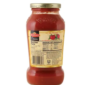 Bertolli Organic Traditional Tomato And Basil Sauce 680 g