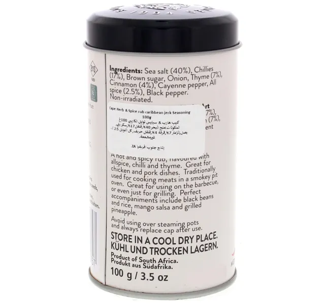 Cape Herb Spice Rub Caribbean Jerk Seasoning 100 G
