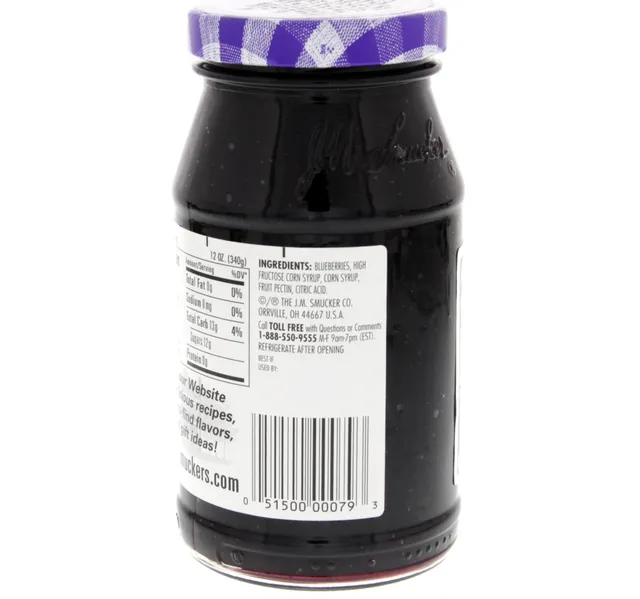 Smucker S Blueberry Preserves 340 G