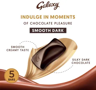 Galaxy Chocolate Multipacks Dark Chocolate Bars 5 X 40 G