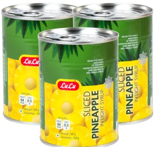 LuLu Sliced Pineapple in Light Syrup 3 x 565 g