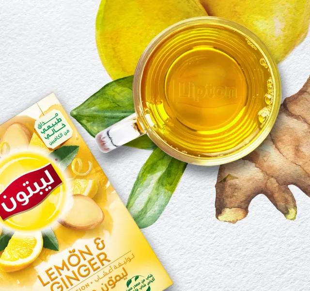 Lipton Lemon Ginger Herbal Infusion Tea 20 Teabags