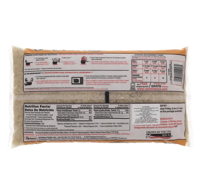 Carolina Gold Extra Long Grain Parboiled Rice 2 27 Kg