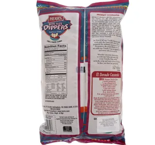 Herrs Bite Size Dippers White Corn Tortilla Chips 3402 G