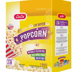 Lulu Microwavable Pop Corn Lite Butter 297 G