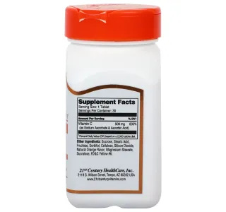 21st Century Orange Chewable C500 30 Pcs