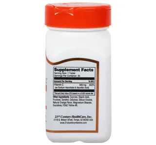 21st Century Orange Chewable C-500 30 pcs