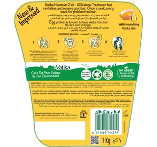 Vatika Naturals Hammam Zaith Hot Oil Treatment Enriched With Egg Protein