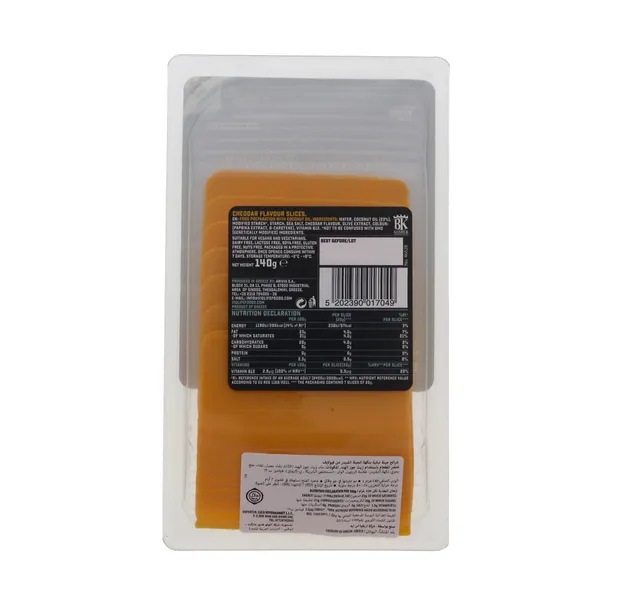 Violife Vegan Cheddar Flavour Slices Cheese 140 G